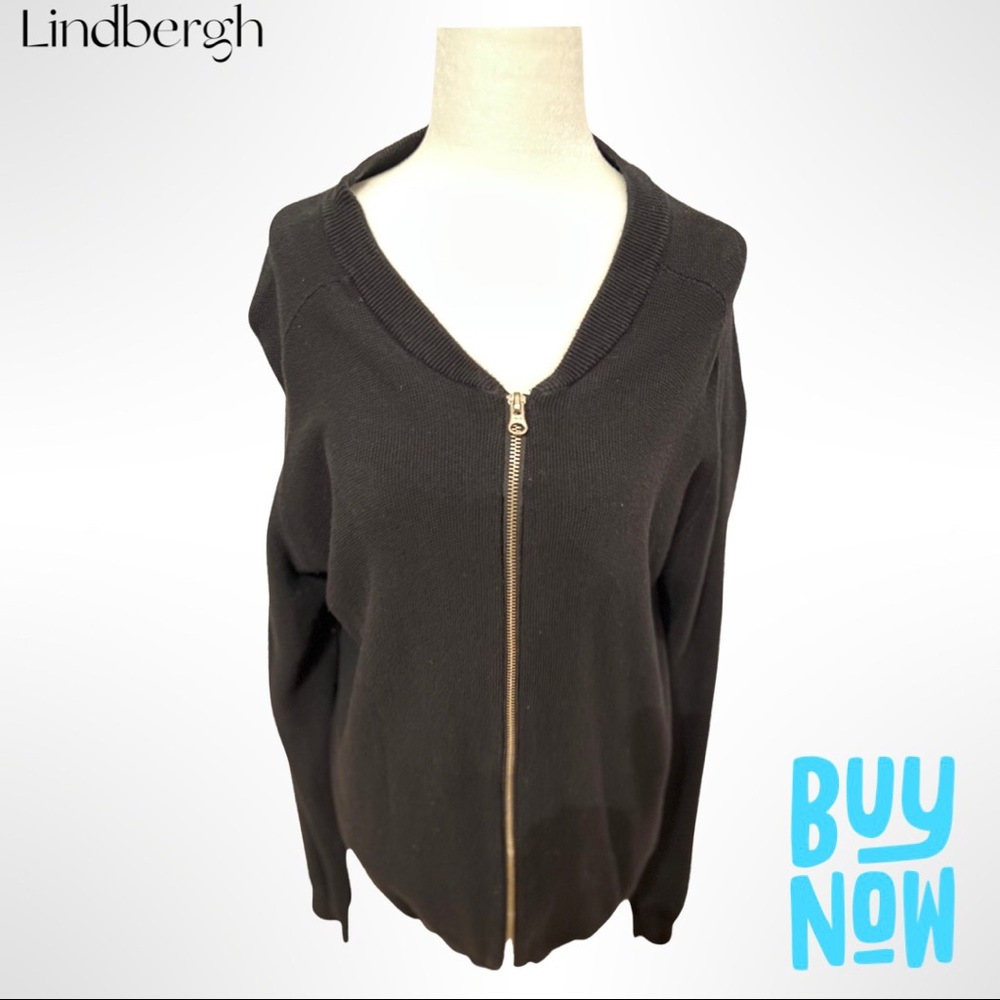 Lindbergh men zip up sweater, size XL